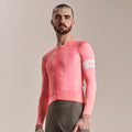 Men's RCC Pro Team Long Sleeve Lightweight Jersey - Light Pink/High-Vis Pink