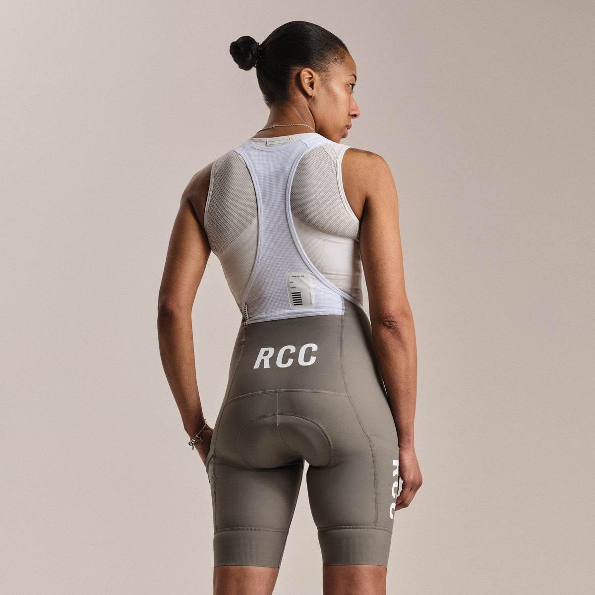Women's RCC Pro Team Cargo Bib Shorts - Regular - Smoke/White