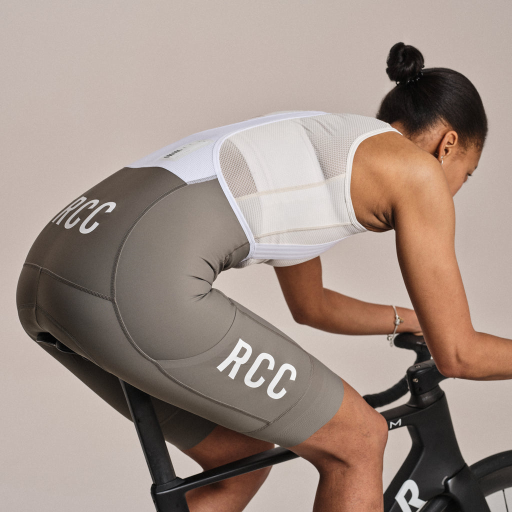 Women's RCC Pro Team Cargo Bib Shorts - Regular - Smoke/White