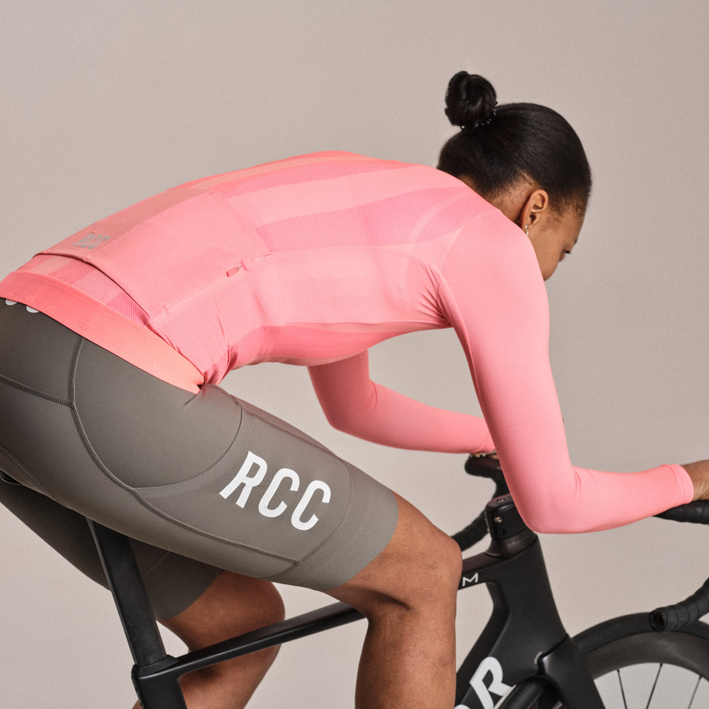 Women's RCC Pro Team Long Sleeve LW Jersey - Light Pink/High-Vis Pink
