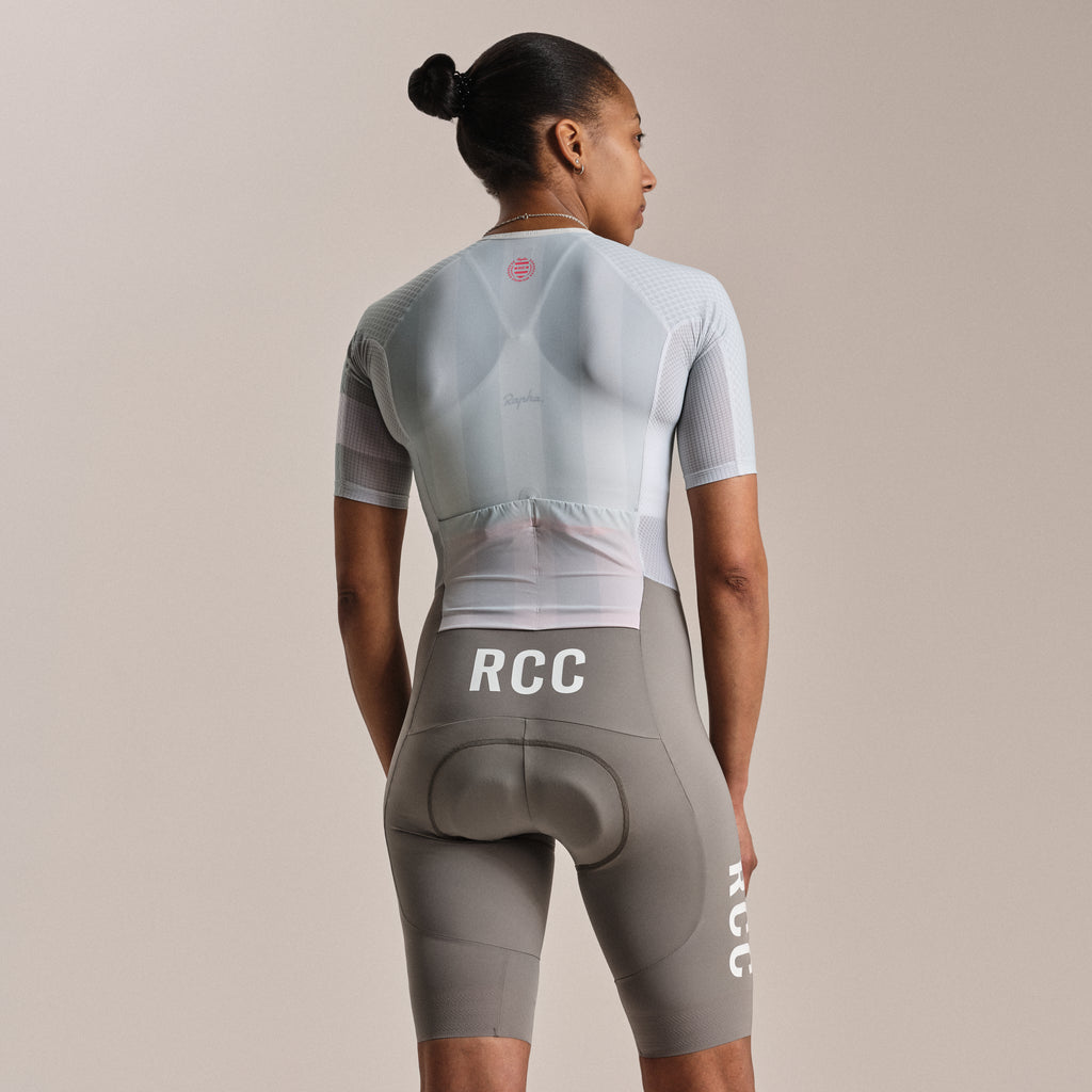 Women's RCC Pro Team Summer Roadsuit - Grey/Smoke