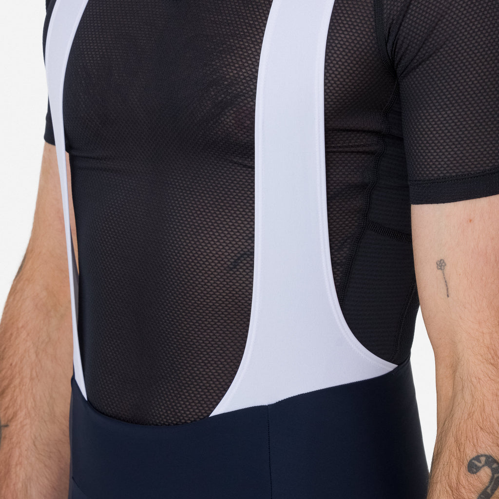 Men's Core Bib Shorts - Dark Navy/White
