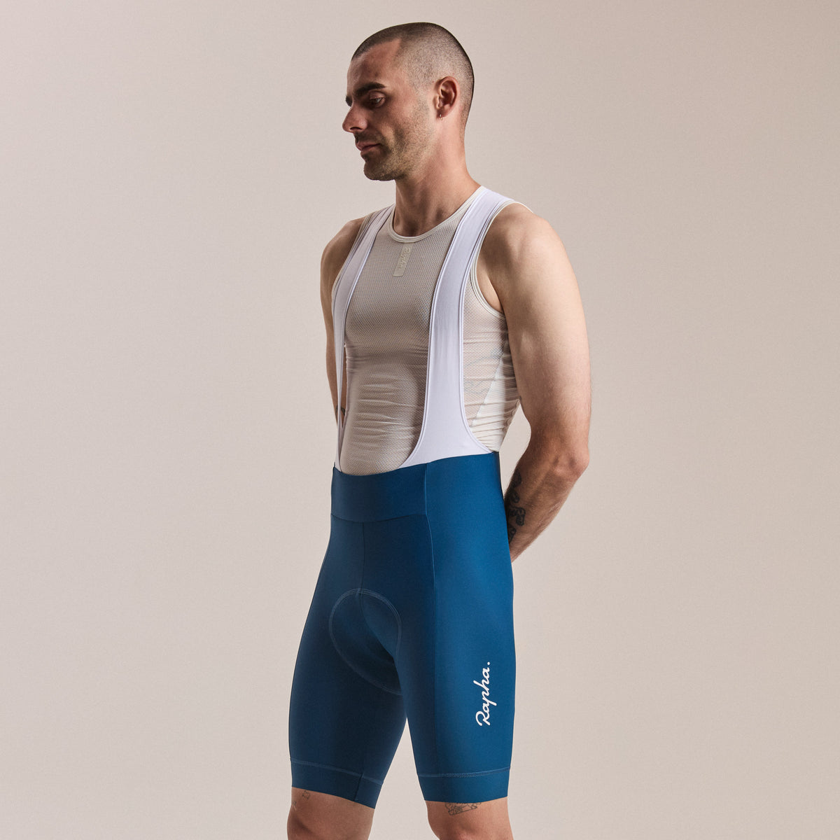 Men's Core Bib Shorts - Jewelled Blue/White