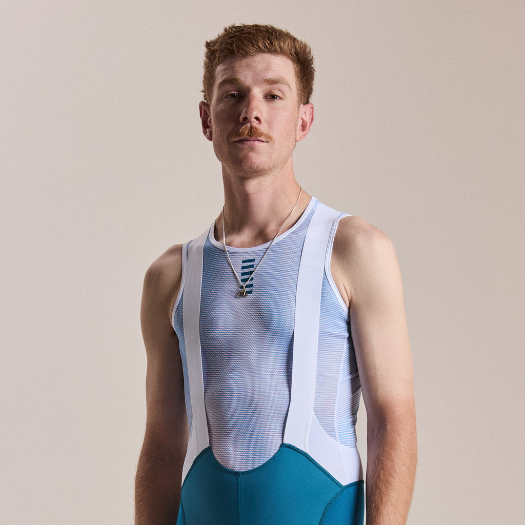Men's Race Base Layer - Reaction-diffusion - Lavender Blue/Slate Blue