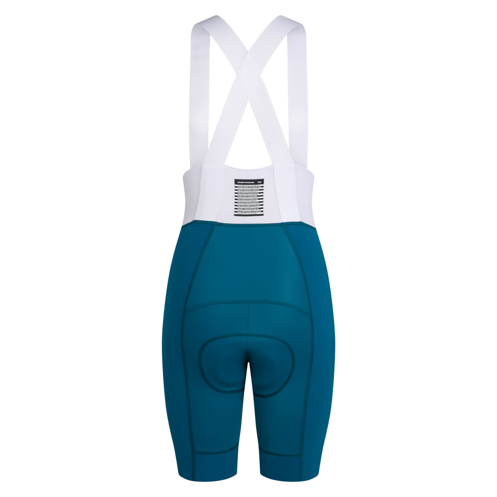 Women's Pro Team Bib Shorts - Reaction-diffusion - Slate Blue/White