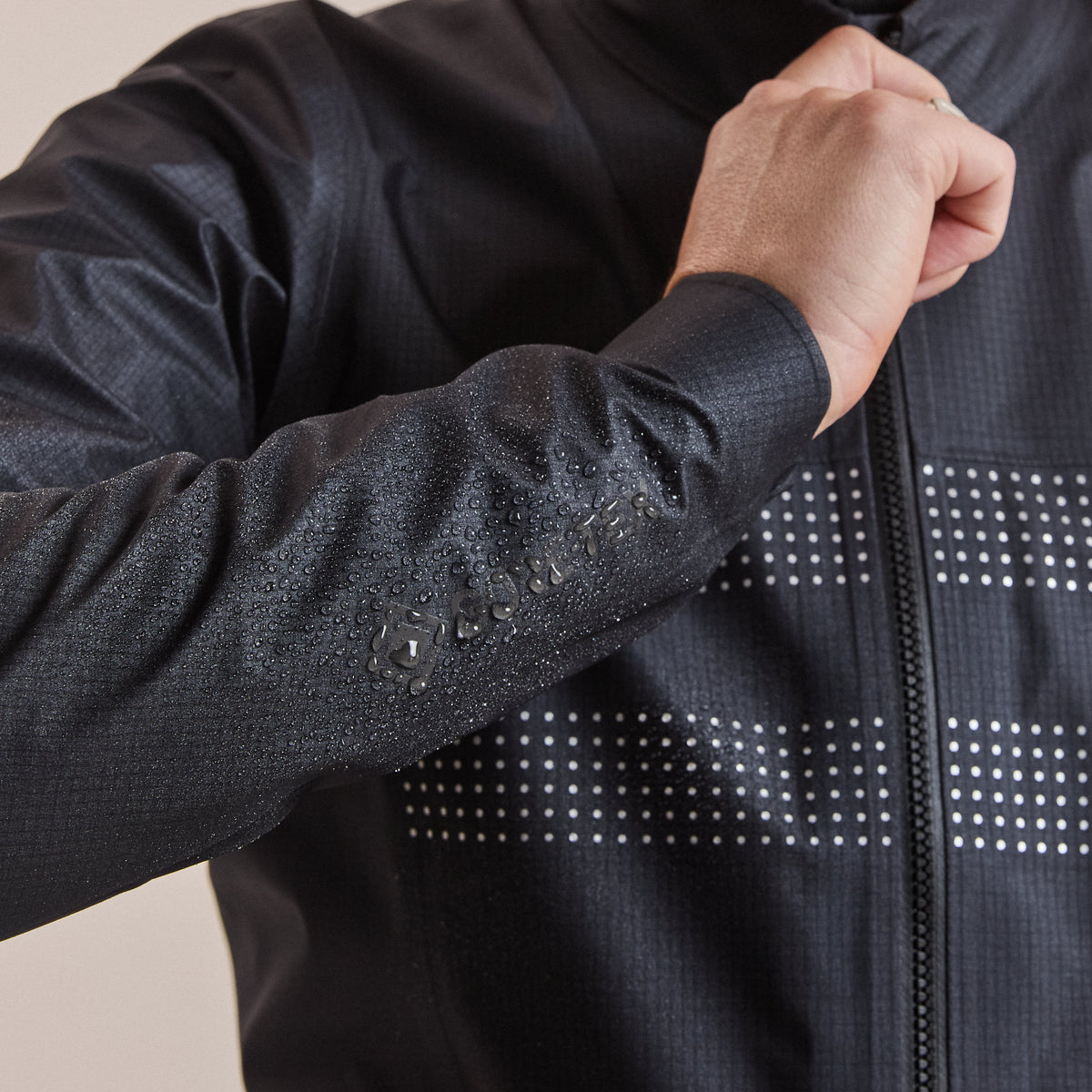Women's Brevet Gore-Tex Rain Jacket - Black/Silver Reflective