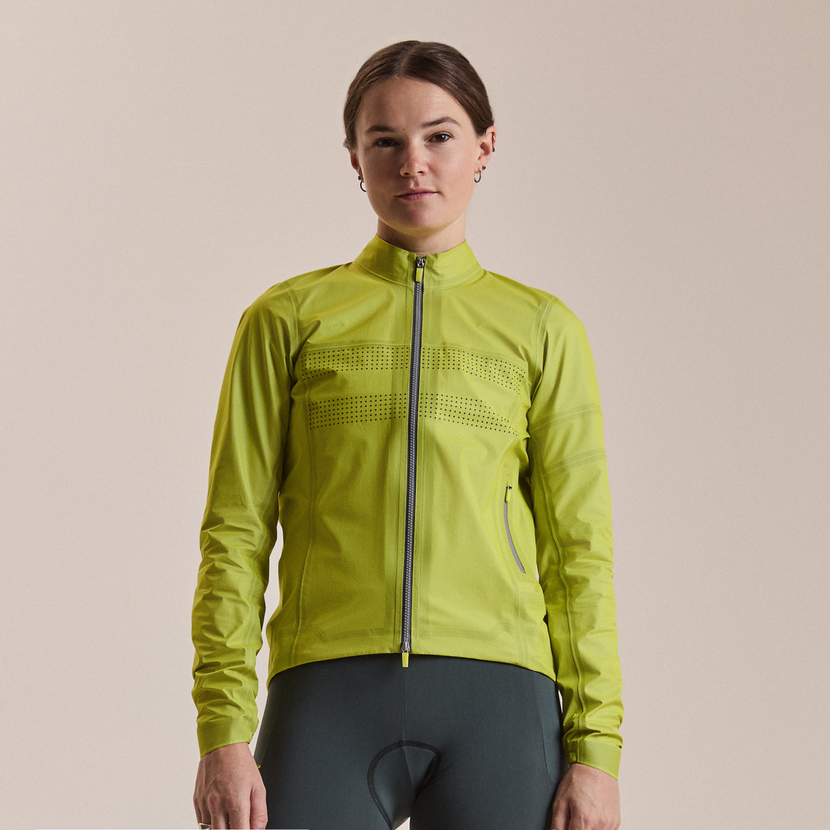Women's Brevet Gore-Tex Rain Jacket - Chartreuse/Black