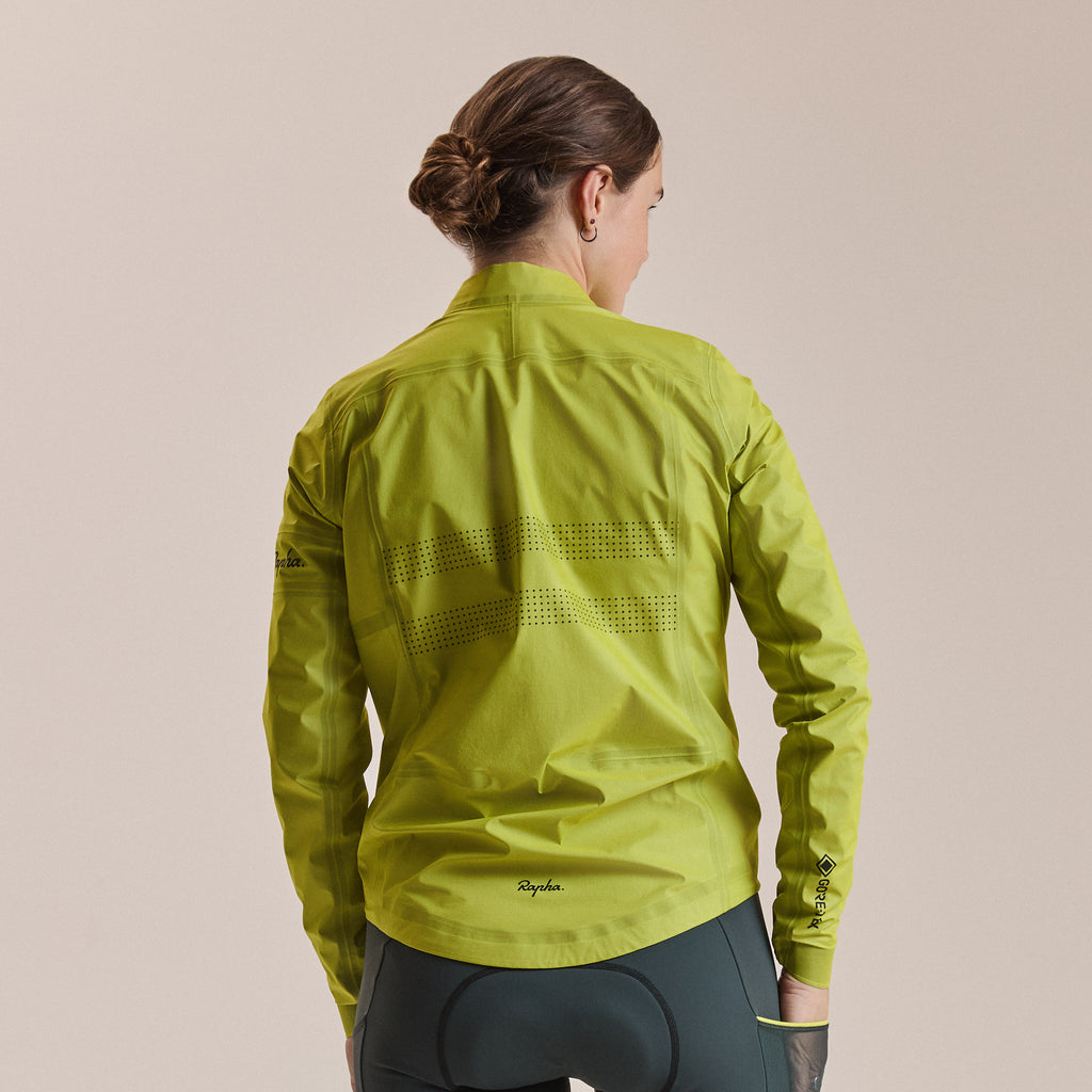 Women's Brevet Gore-Tex Rain Jacket - Chartreuse/Black