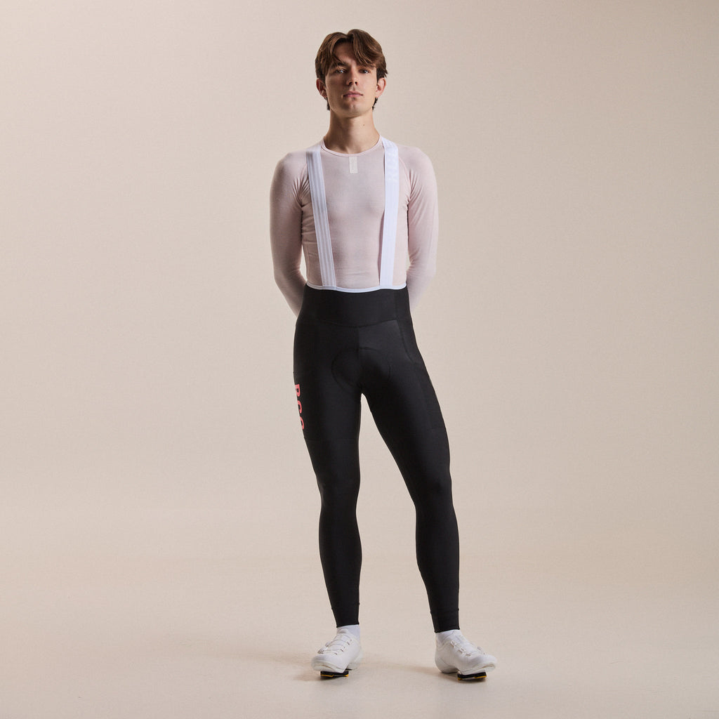 Men's RCC Pro Team Lightweight Cargo Tights - Black/Hi-Vis Pink