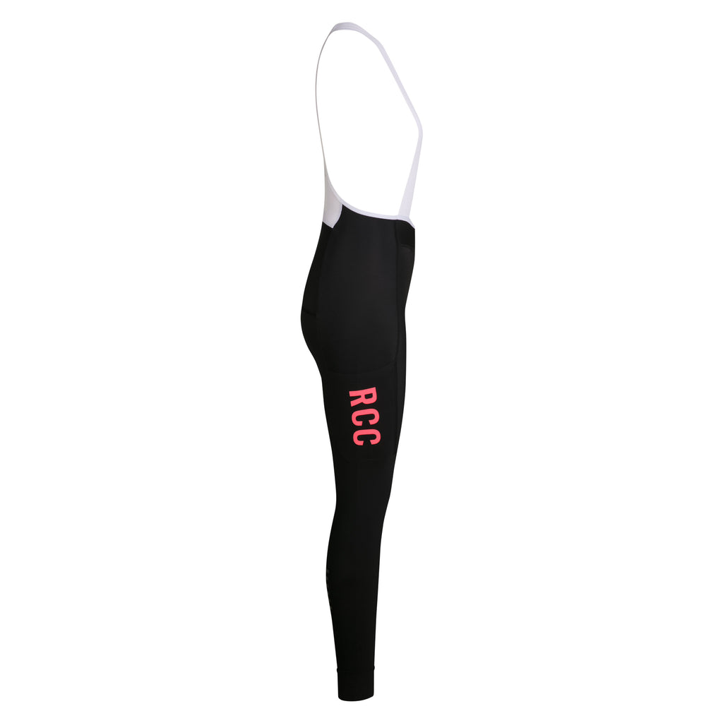 Women's RCC Pro Team Lightweight Cargo Tights - Black/Hi-Vis Pink