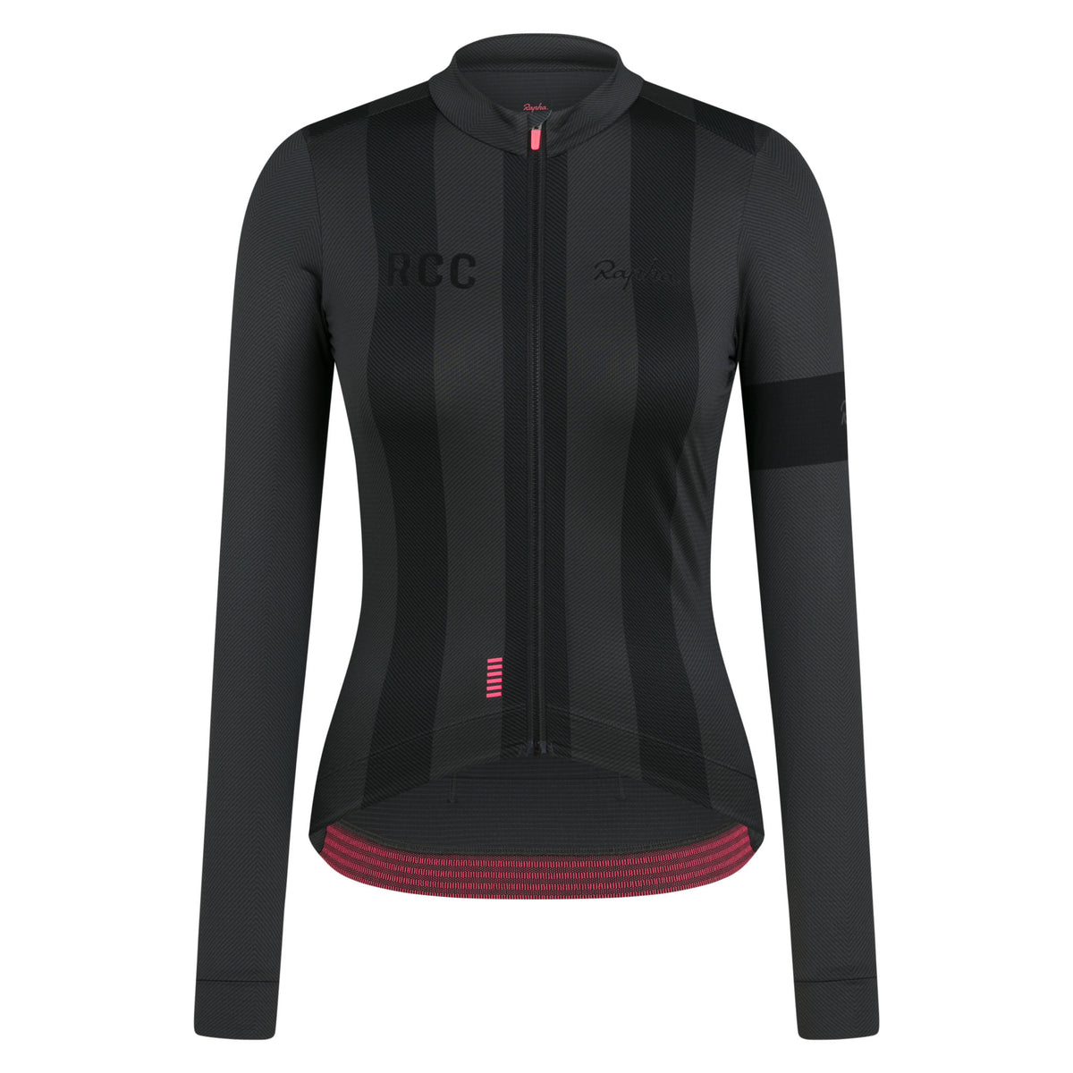 Women's RCC Pro Team Long Sleeve Midweight Jersey - Stealth Black/Black