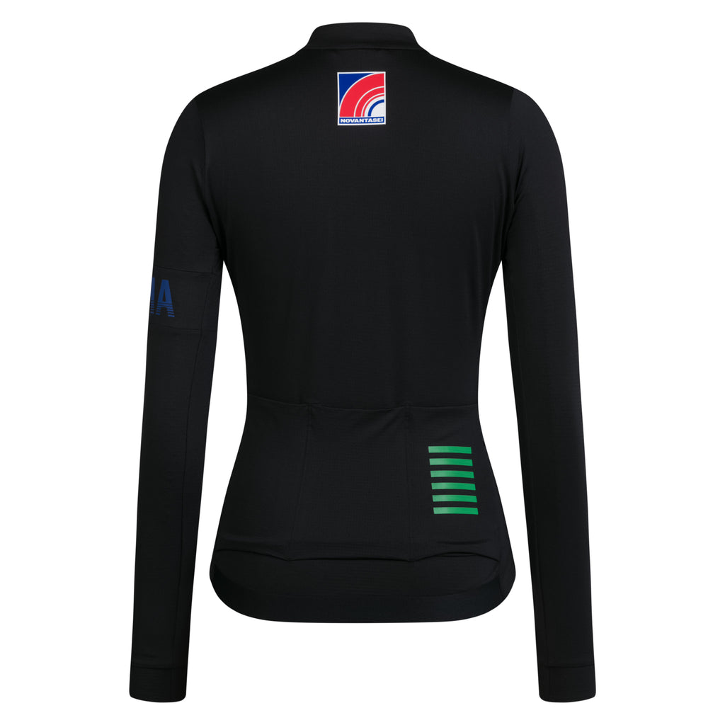 Women's Pro Team LS Midweight Jersey - Novantasei - Black/Blue