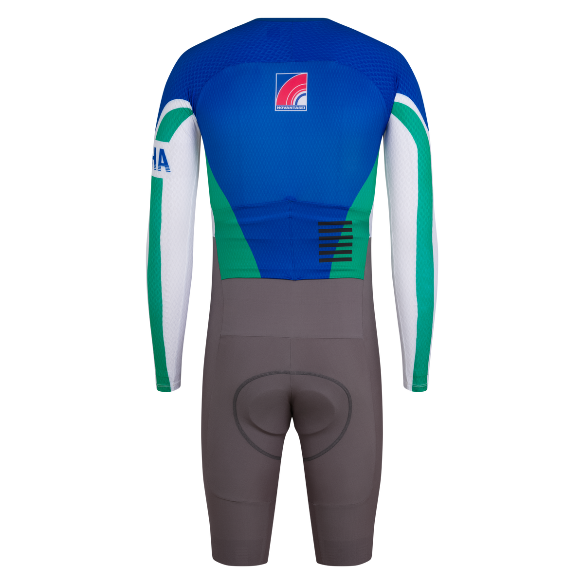 Men's Pro Team LS Roadsuit - Novantasei - Blue/Silver Reflective