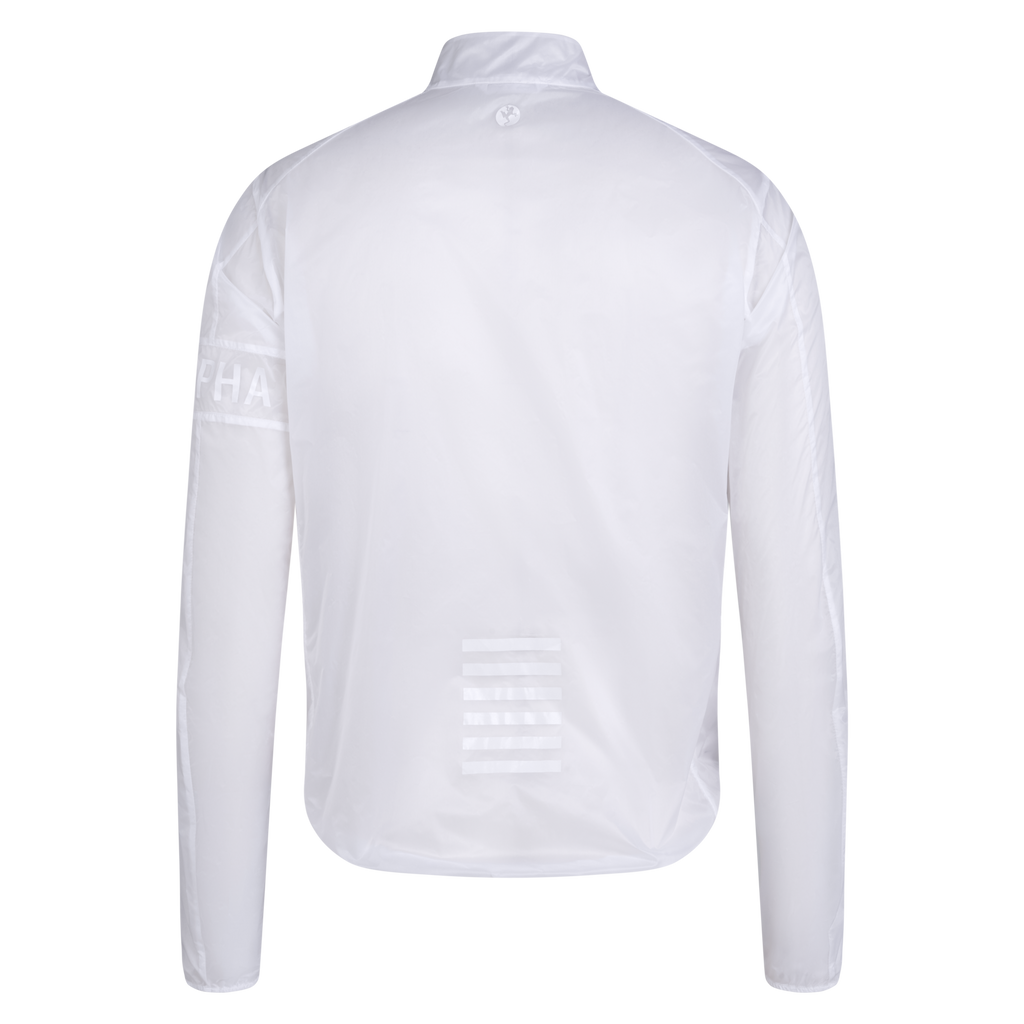 Men's Pro Team Wind Jacket - Novantasei - Transparent/White