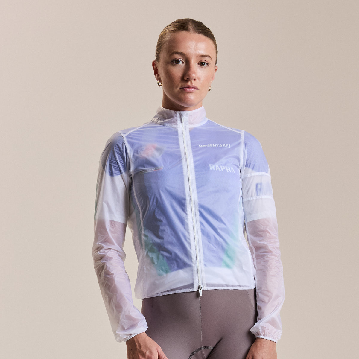 Women's Pro Team Wind Jacket - Novantasei - Transparent/White