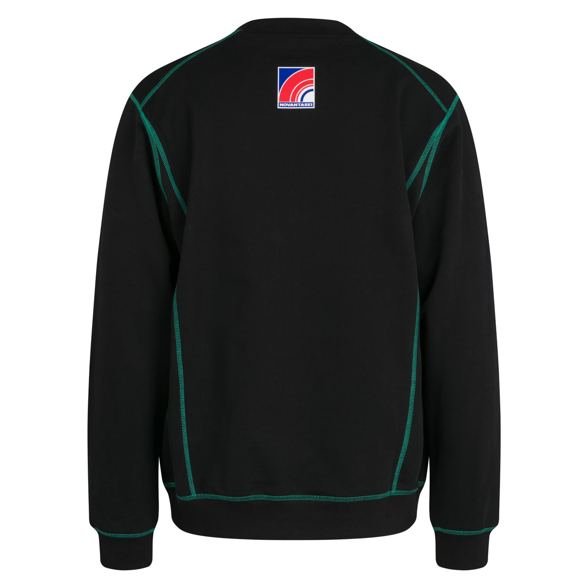 Cotton Sweatshirt - Novantasei - Black/Fresh Green