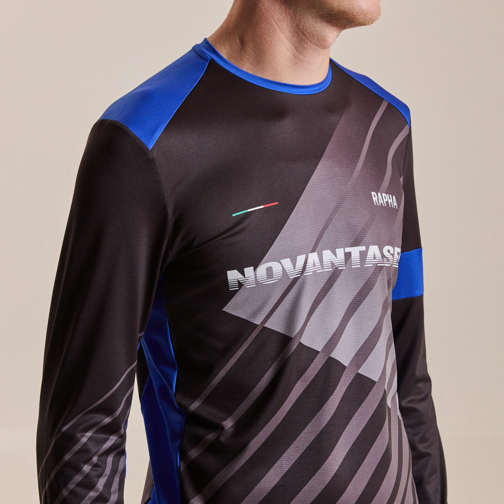 Long Sleeve Tech Tee - Novantasei - Black/Fresh Green