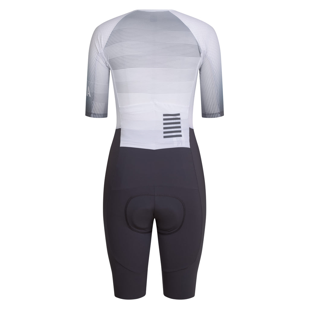 Women's Pro Team Summer Roadsuit - Lightspeed - White/Iron Grey