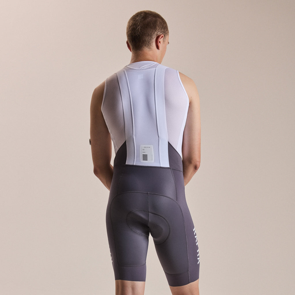 Men's Pro Team Bib Shorts III - Lightspeed - Iron Grey/White