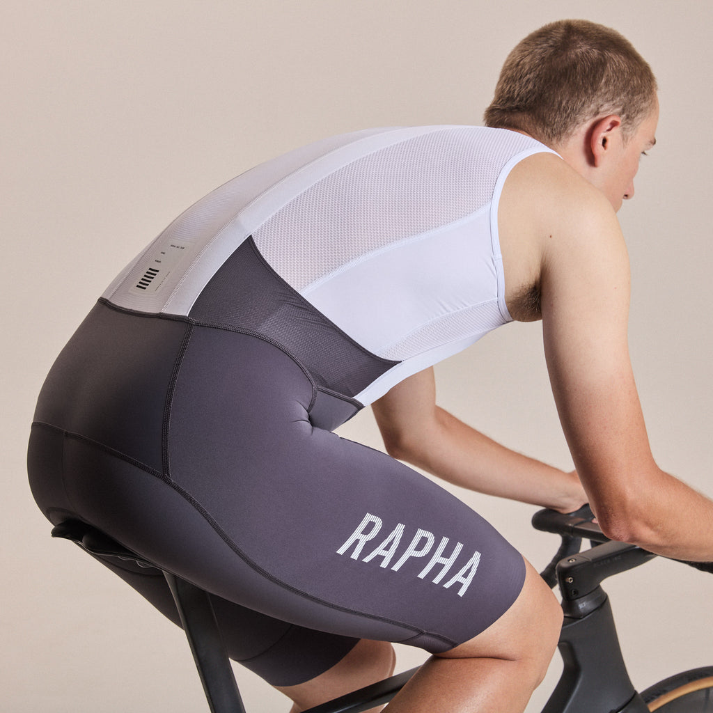 Men's Pro Team Bib Shorts III - Lightspeed - Iron Grey/White