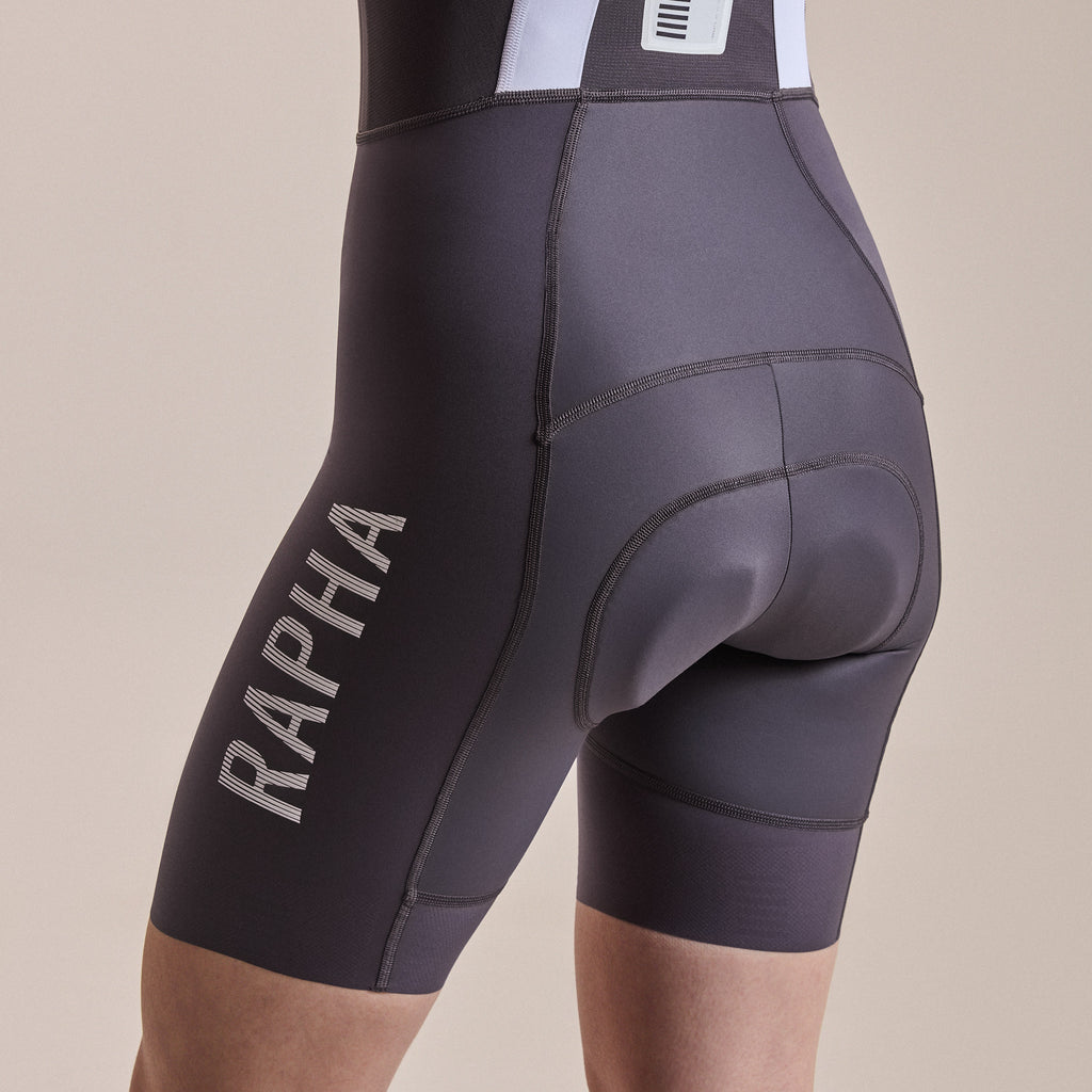 Women's Pro Team Bib Shorts III - Lightspeed - Iron Grey/White
