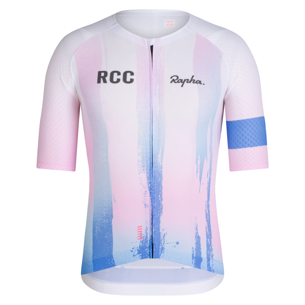 Men's Pro Team Aero Jersey - RCC Switch Out - Sweet Pink/Shelter Blue