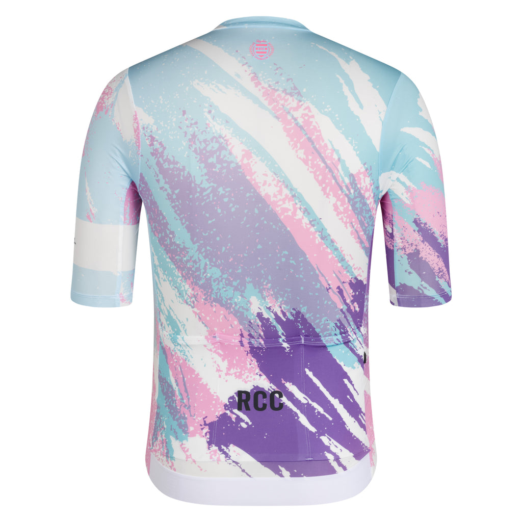 Men's Pro Team Rouleur Jersey - RCC Switch Out - Smooth Pink/Clear Blue