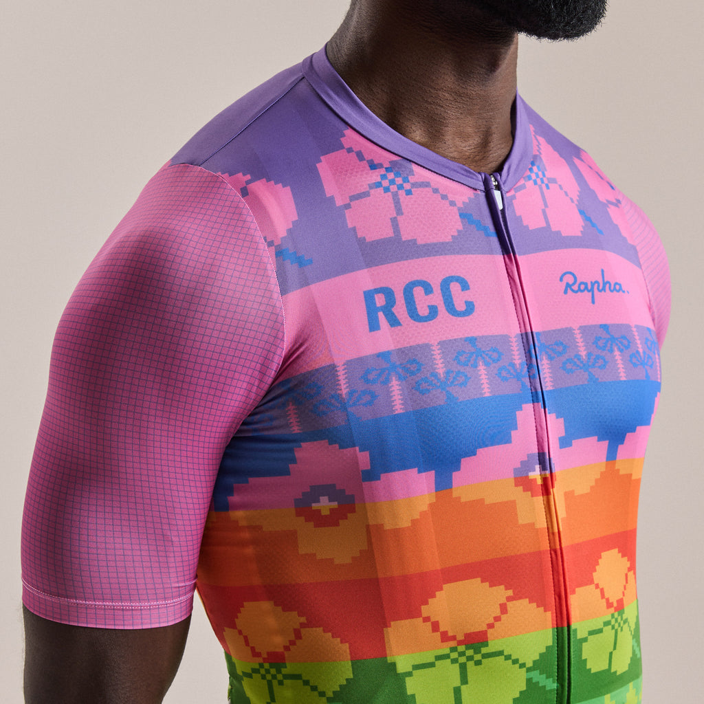 RCC + Yinka Ilori Men's Pro Team Rouleur Jersey - Multicolour