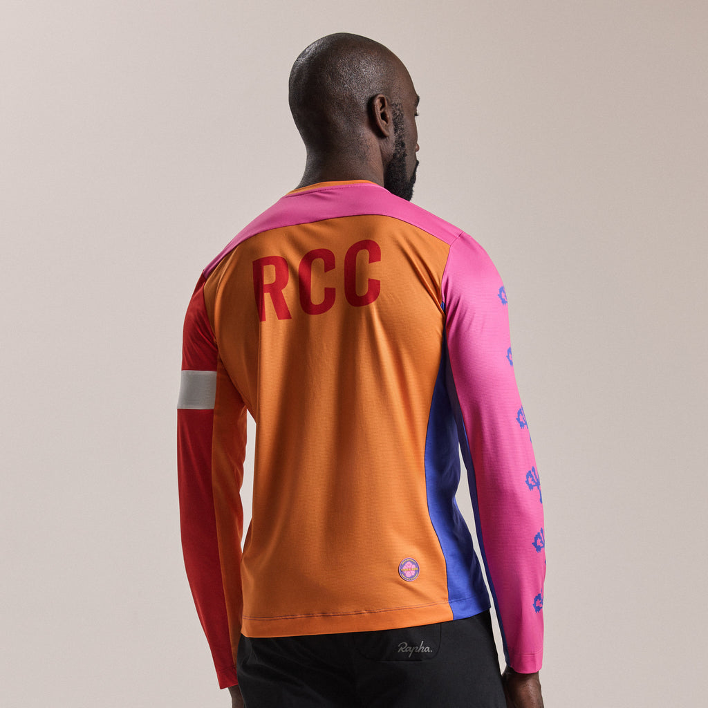 RCC + Yinka Ilori Men's Long Sleeve Tech Tee - Multicolour