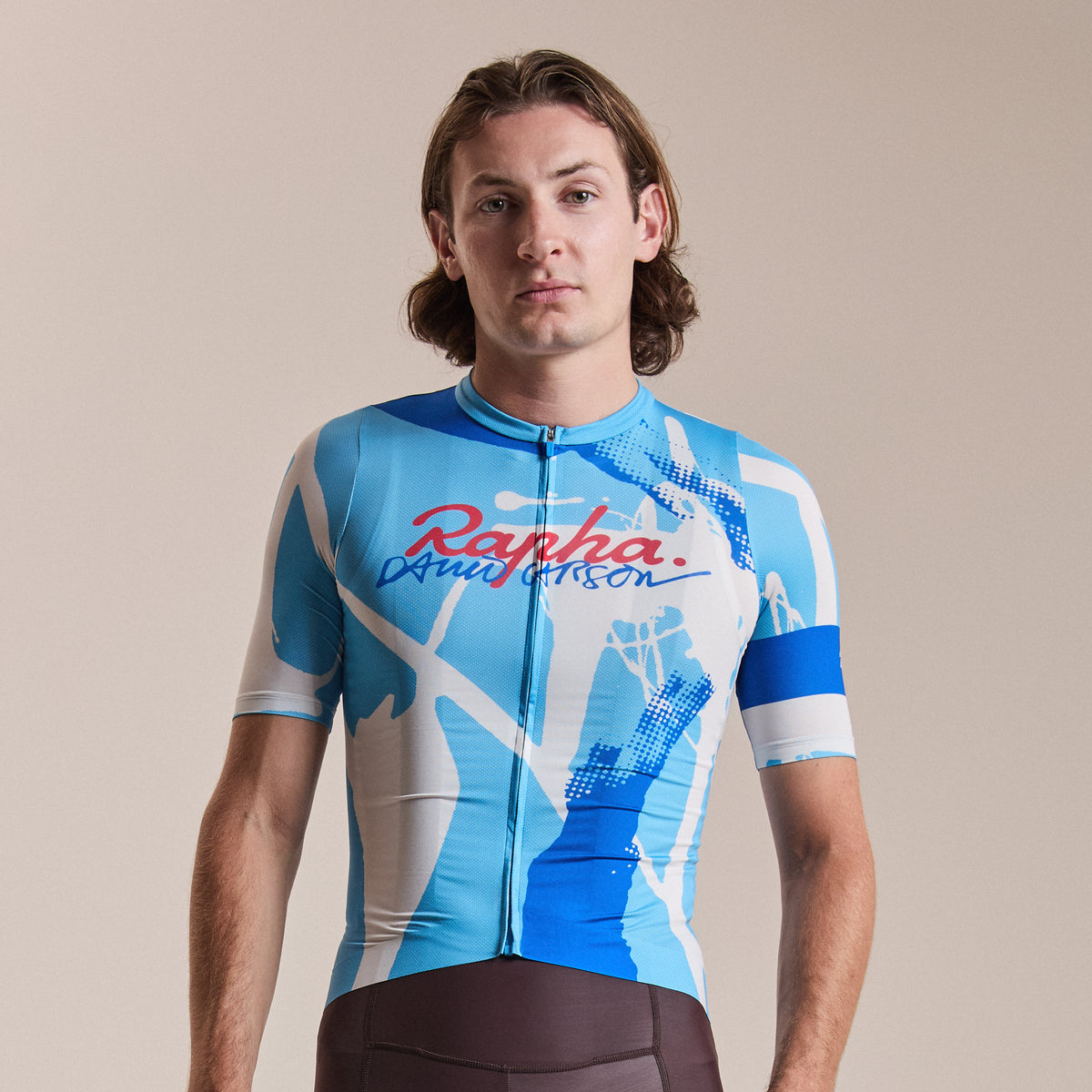 Rapha + David Carson Men's Pro Team Rouleur Jersey - Cornflower/Cobalt