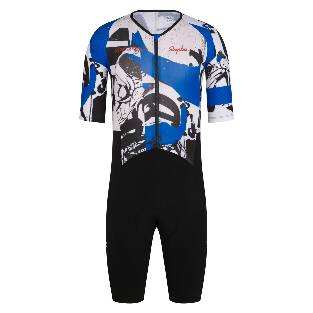 Rapha + David Carson Men's Pro Team Roadsuit - Black/Cobalt