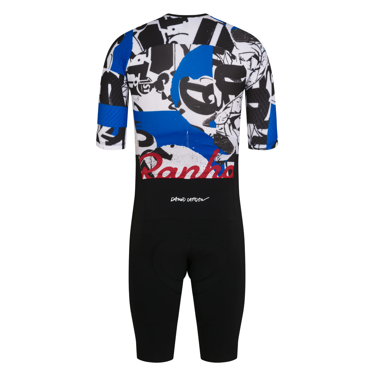 Rapha + David Carson Men's Pro Team Roadsuit - Black/Cobalt