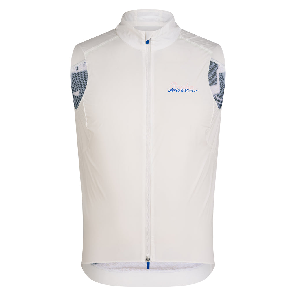 Rapha + David Carson Men's Pro Team Gilet - White/Cobalt