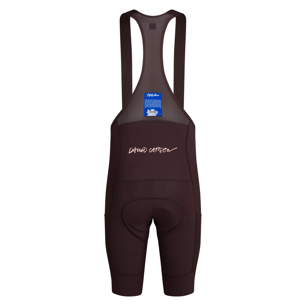 Rapha + David Carson Men's Pro Team Cargo Bib Shorts - Chocolate/Cobalt