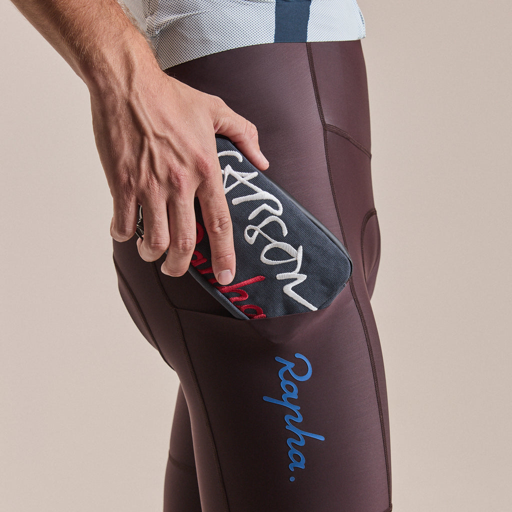 Rapha + David Carson Essentials Case - Dark Grey/Red Lava