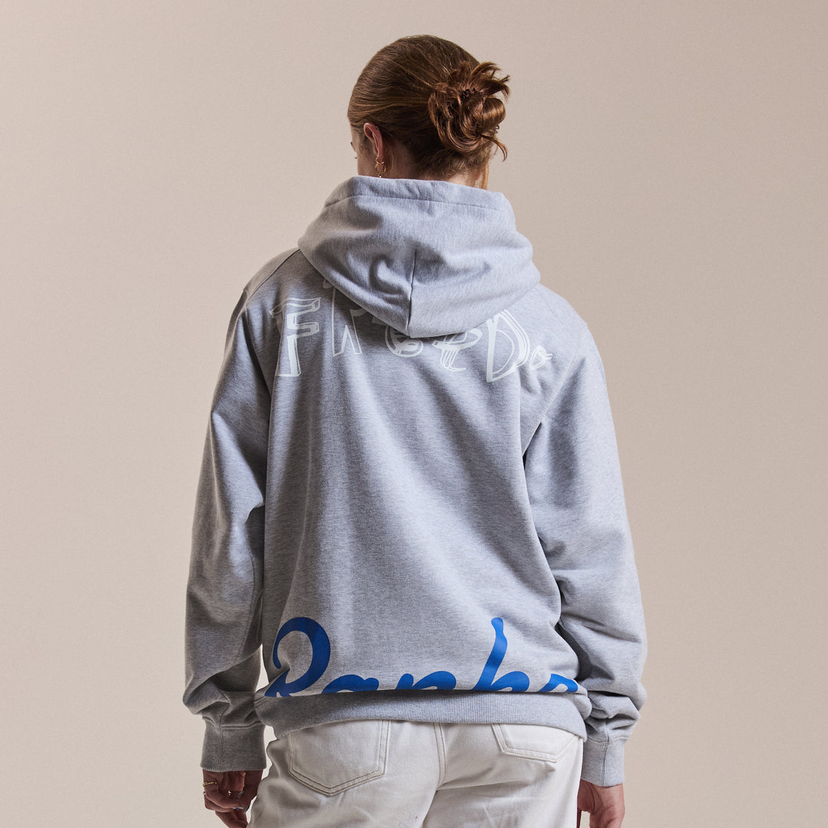 Rapha + David Carson Unisex Hoodie - Silver/White