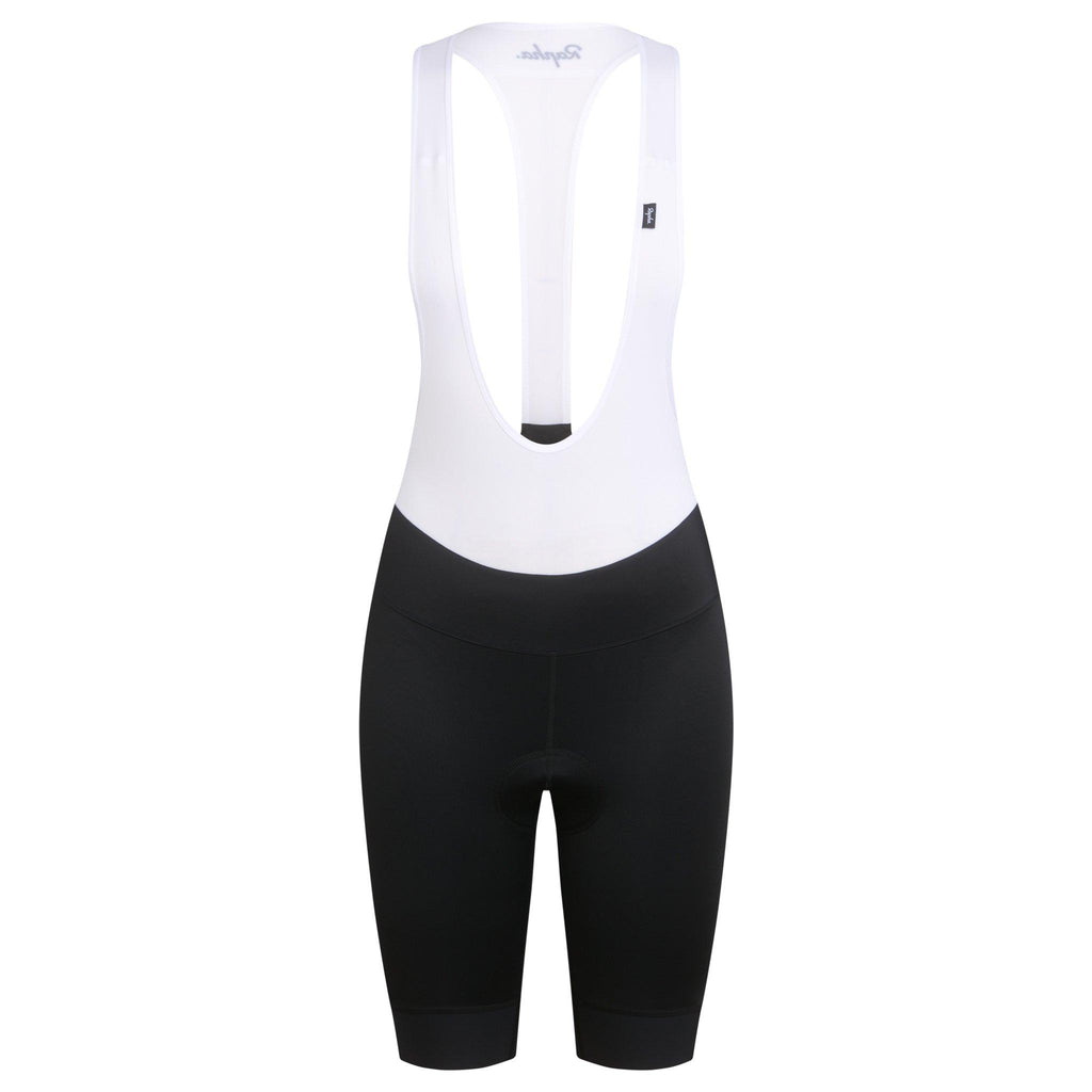Women's Detachable Bib Shorts - Black/White