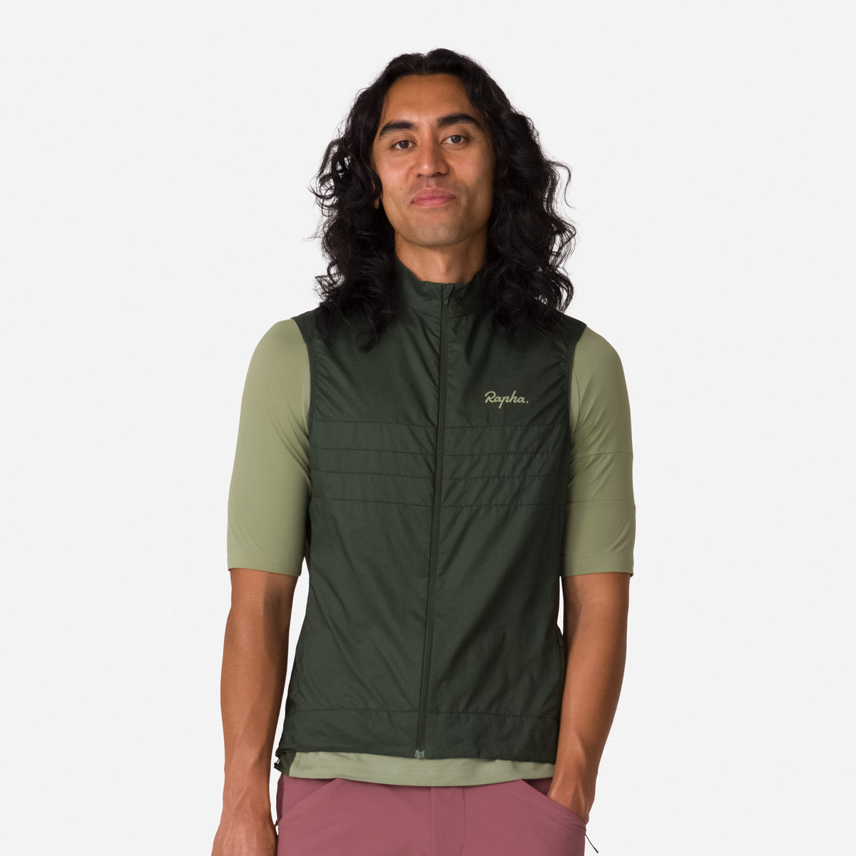 Men's Explore Lightweight Gilet - Deep Olive Green/Olive Green