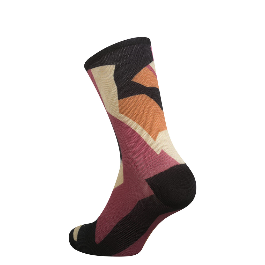 Graphic Socks - Rose Brown/Dusty Pink