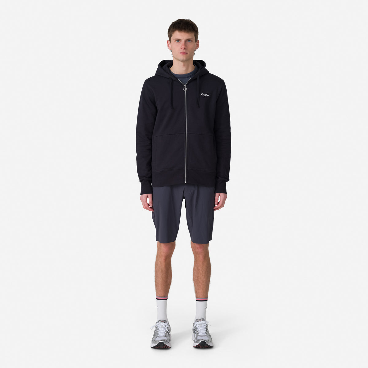 Men's Logo Hoodie - Black/White
