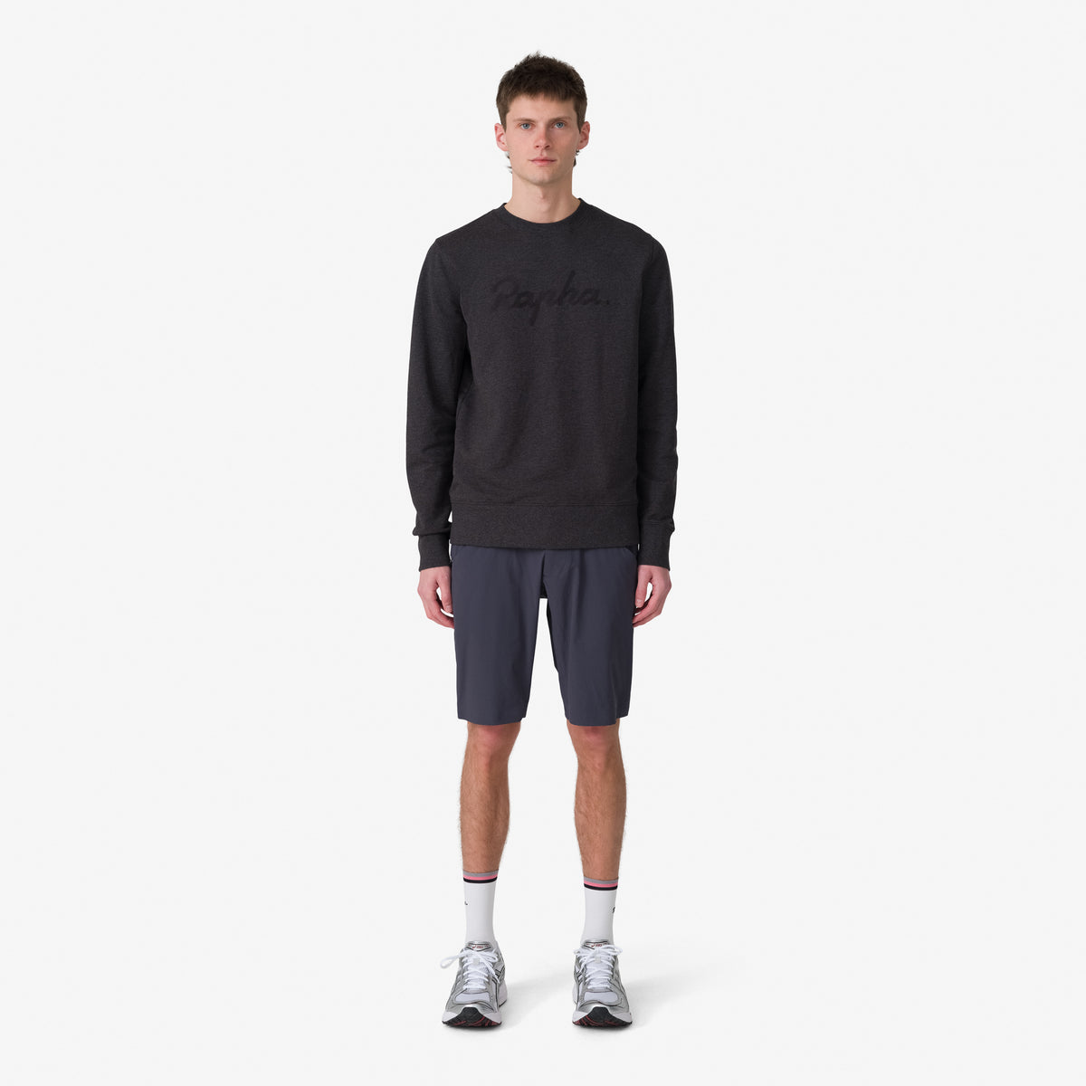 Men's Logo Sweatshirt - Charcoal Marl/Black