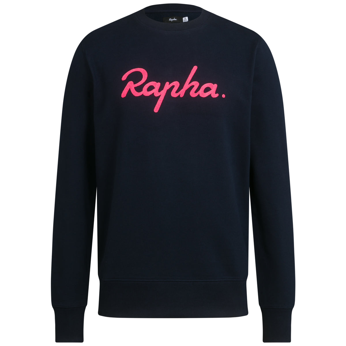 Men's Logo Sweatshirt - Dark Navy/Hi-Vis Pink