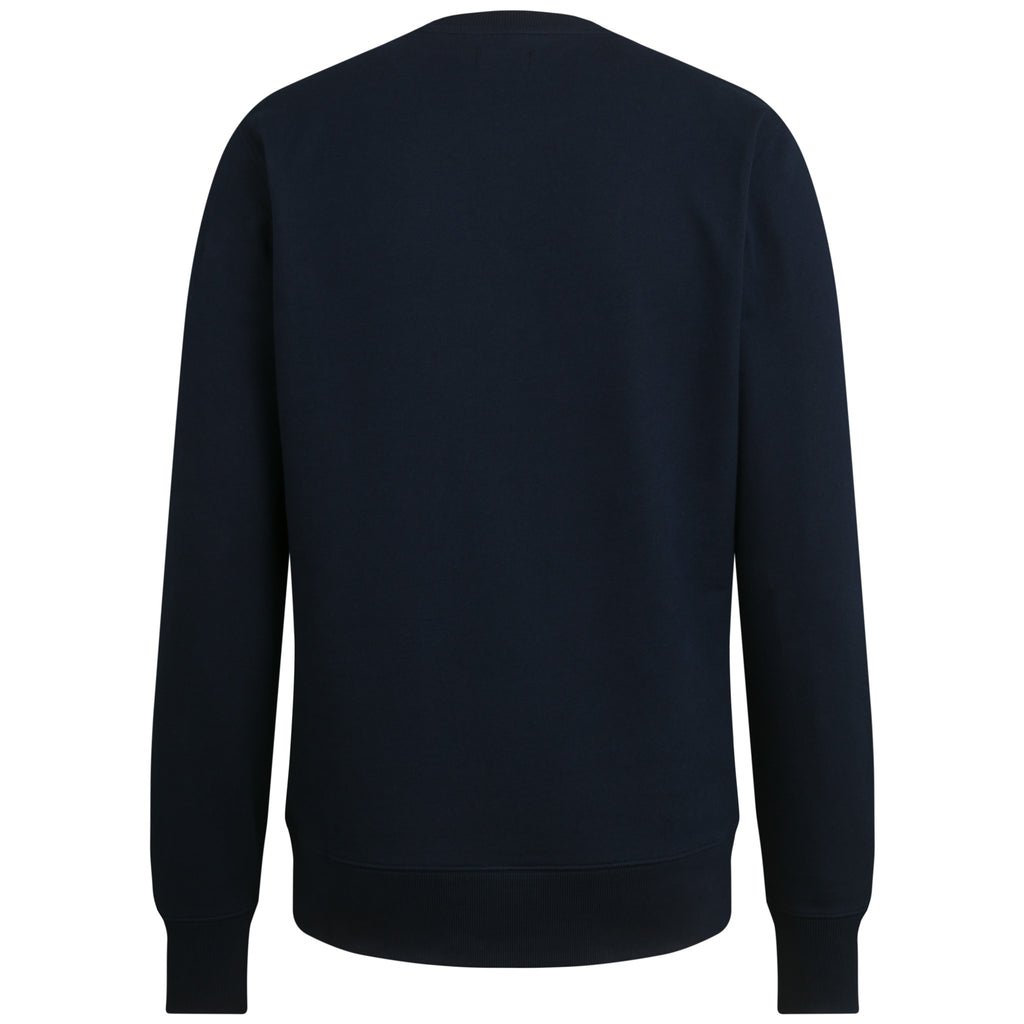 Men's Logo Sweatshirt - Dark Navy/Hi-Vis Pink