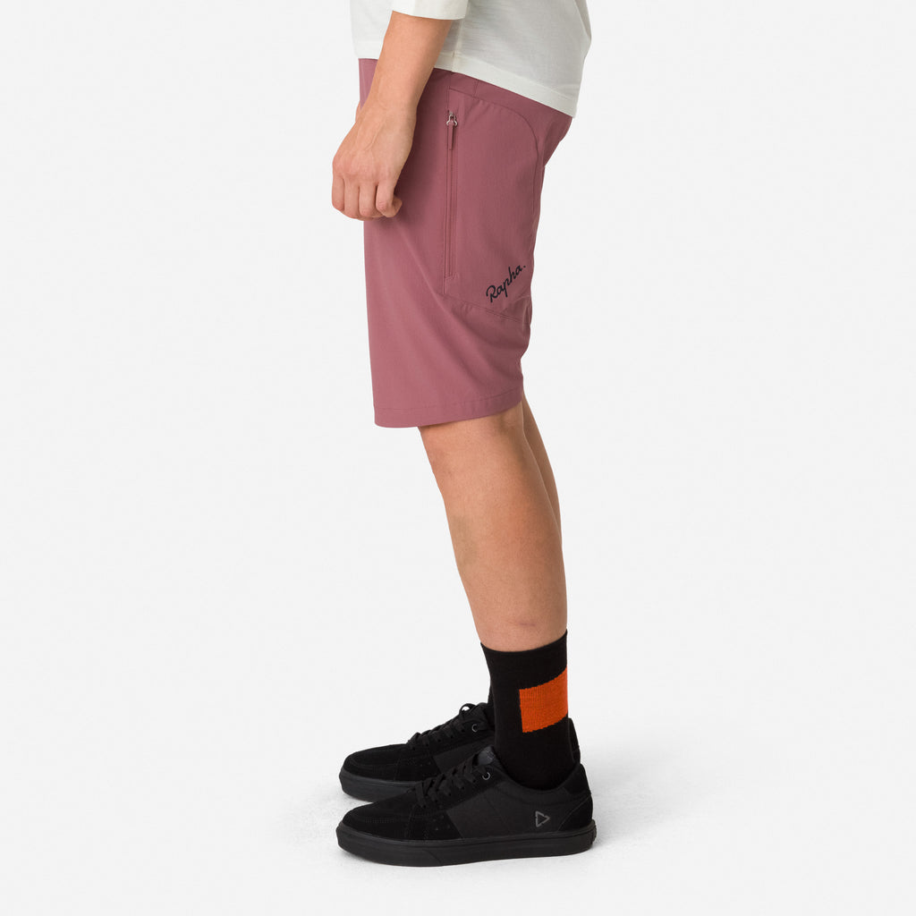 Women's Trail Cargo Shorts - Rose Brown/Black