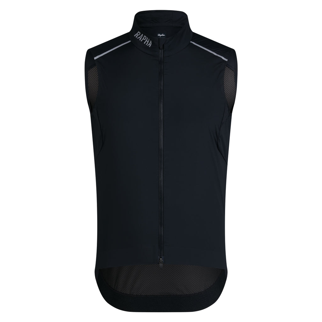 Men's Pro Team Gilet II - Black/Silver Reflective