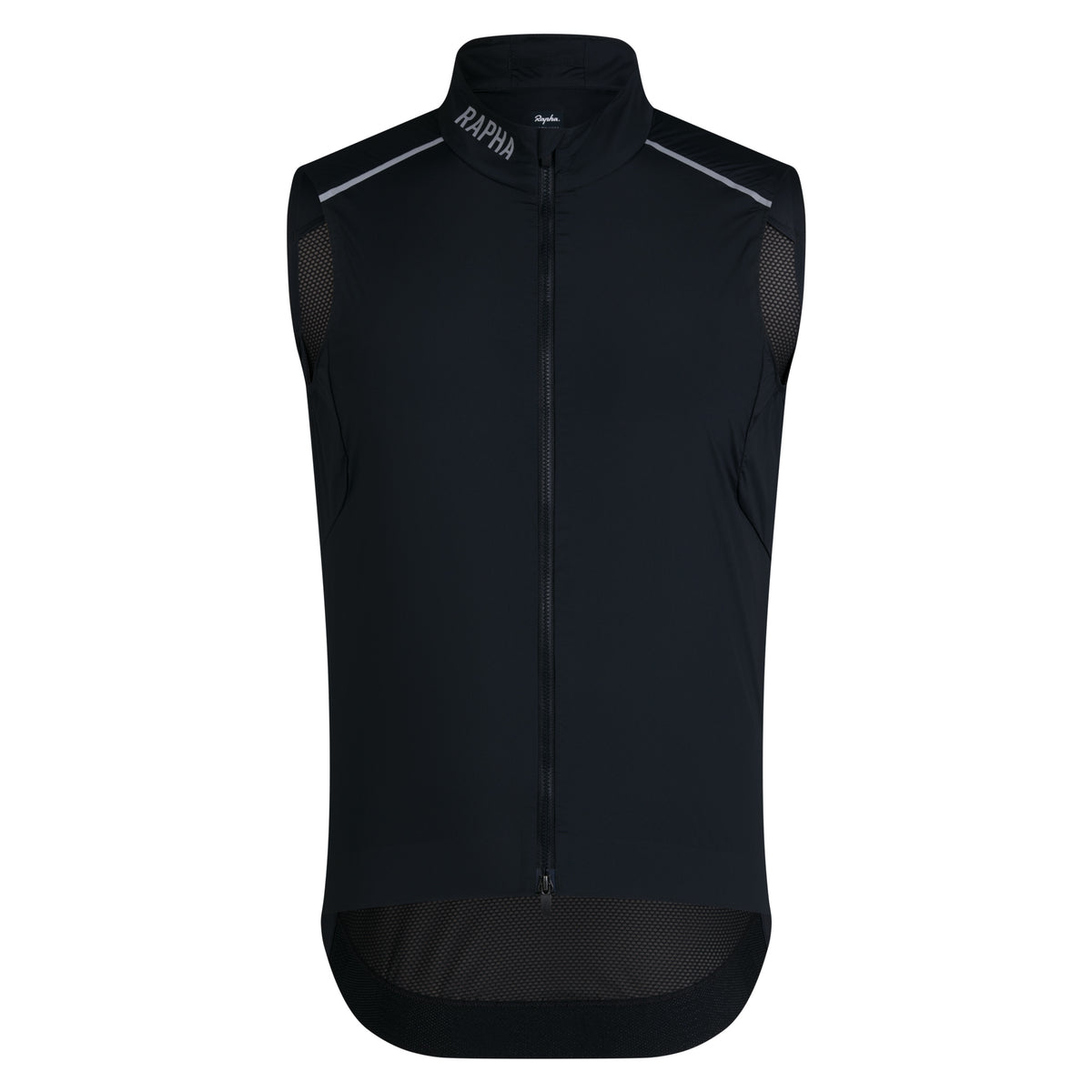 Men's Pro Team Gilet II - Black/Silver Reflective
