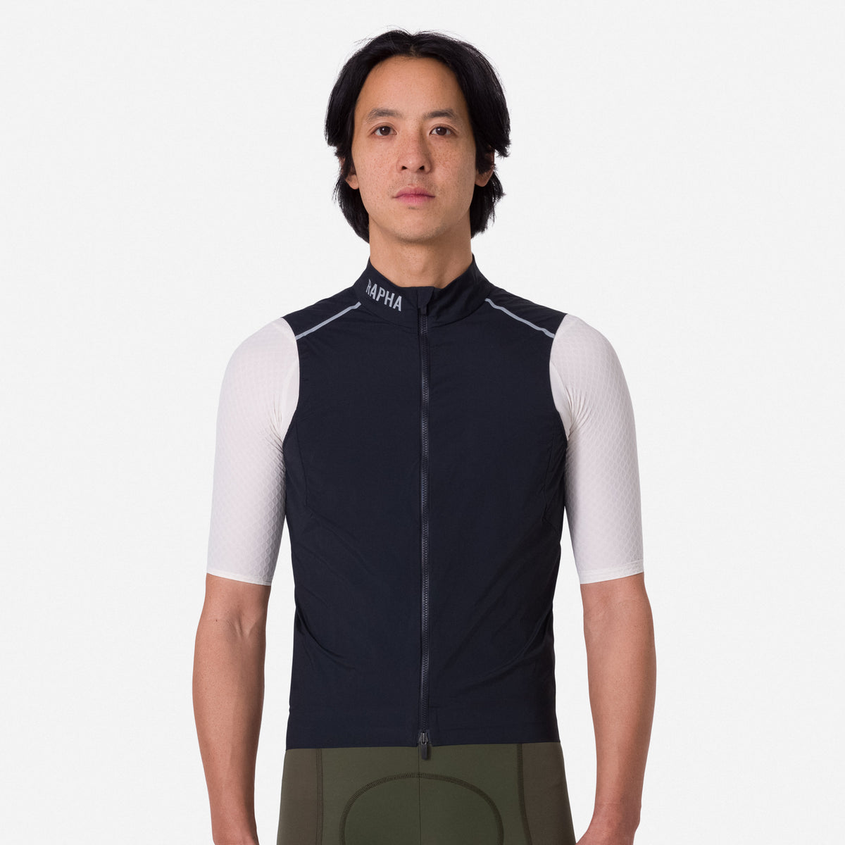 Men's Pro Team Gilet II - Black/Silver Reflective