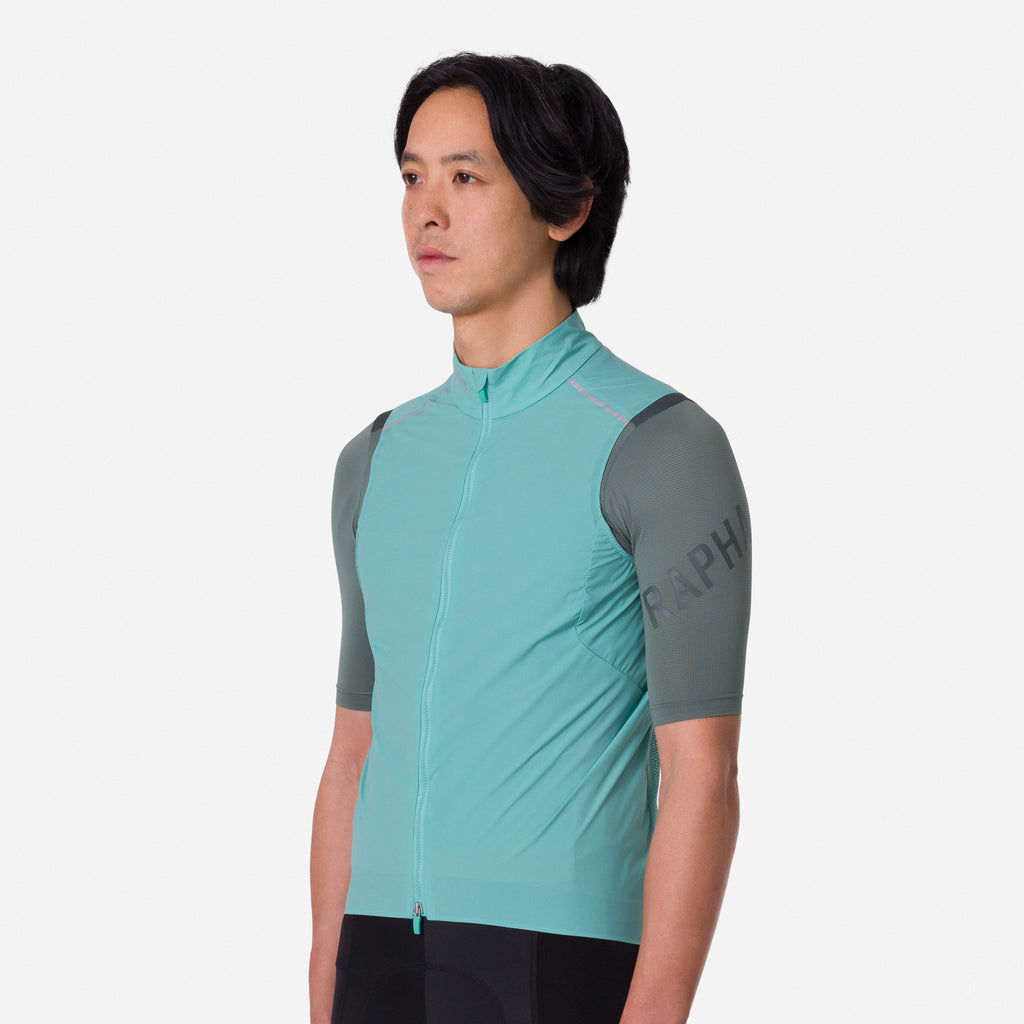 Men's Pro Team Gilet II - Lagoon/Silver Reflective