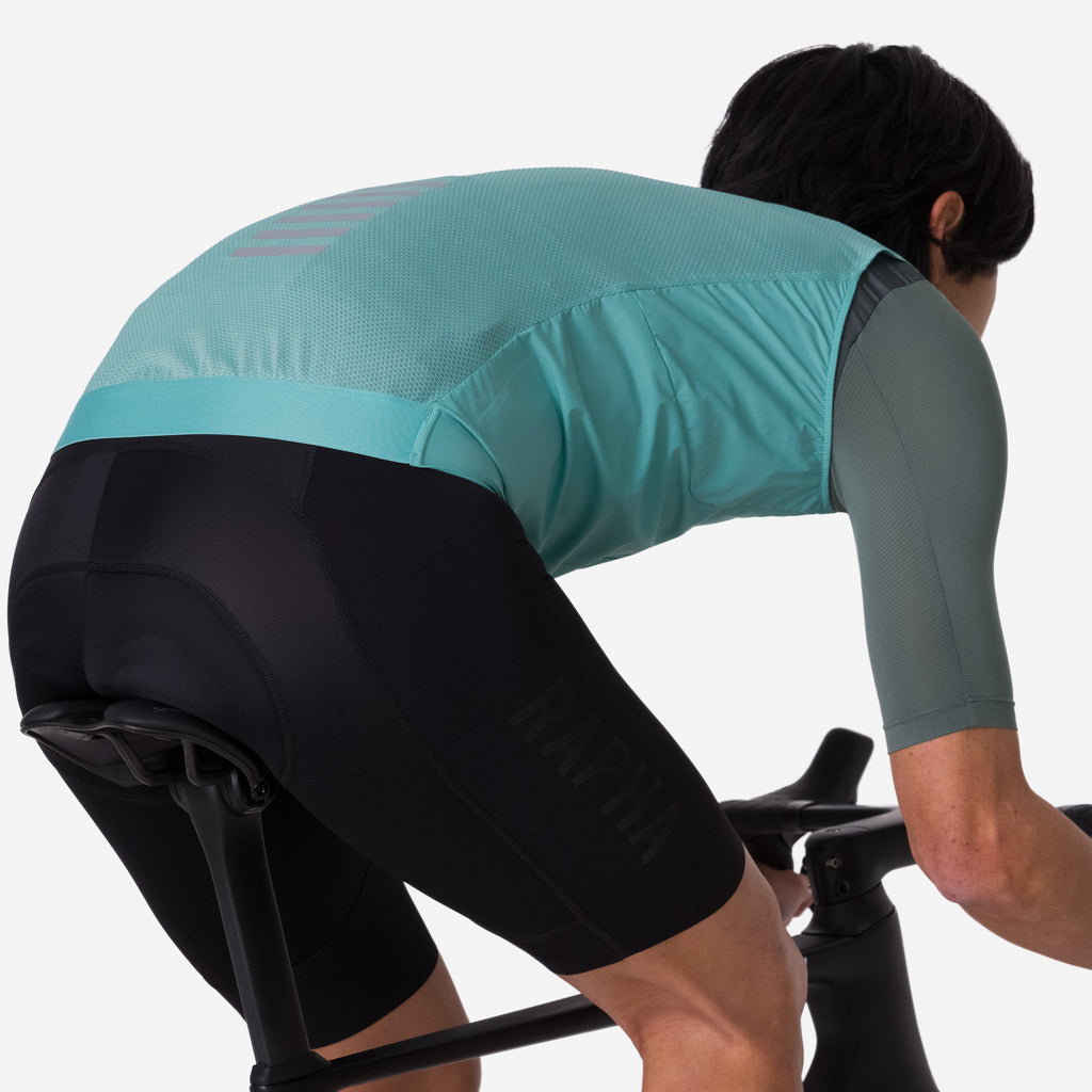 Men's Pro Team Gilet II - Lagoon/Silver Reflective