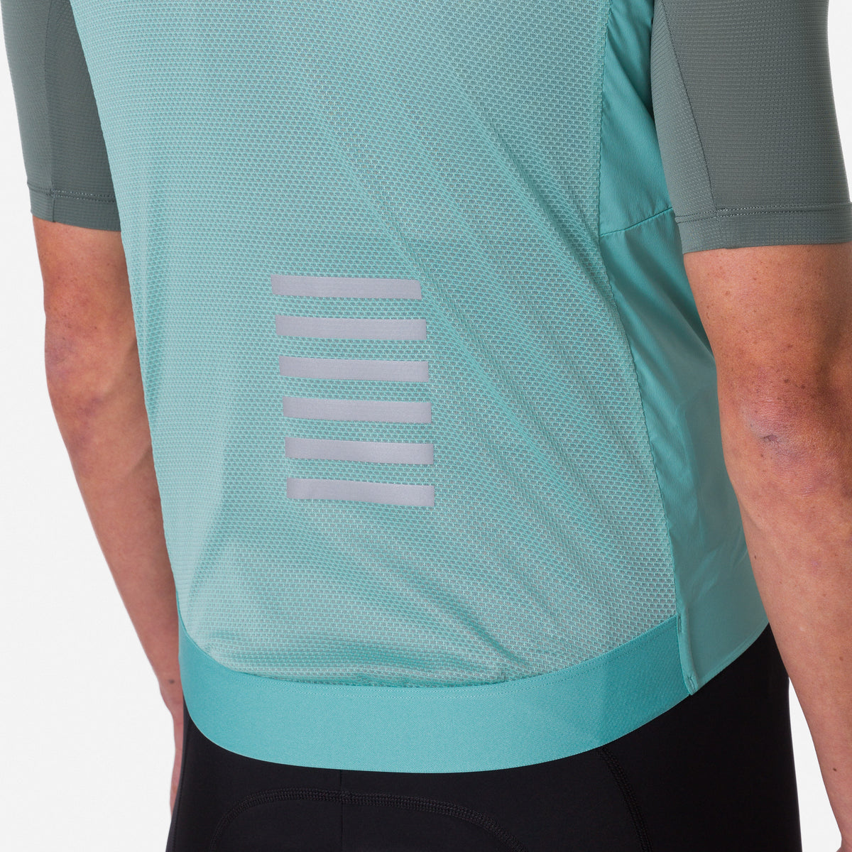 Men's Pro Team Gilet II - Lagoon/Silver Reflective
